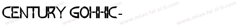 Century gohhic字体转换